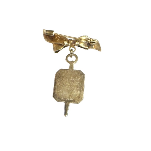 Vintage WWII Era Sweetheart Empty Portrait Sterling Silver Pin - Picture 3 of 7